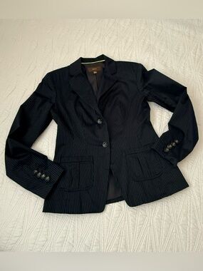 Merona Black Pinstripe Tailored Blazer
